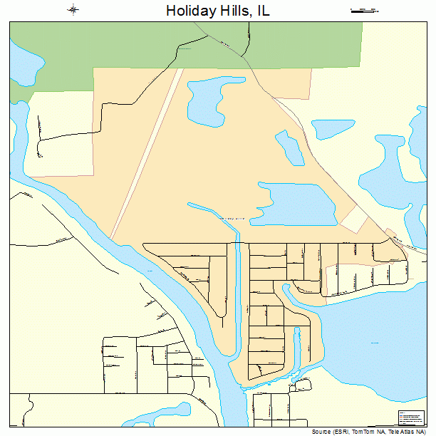 Holiday Hills, IL street map