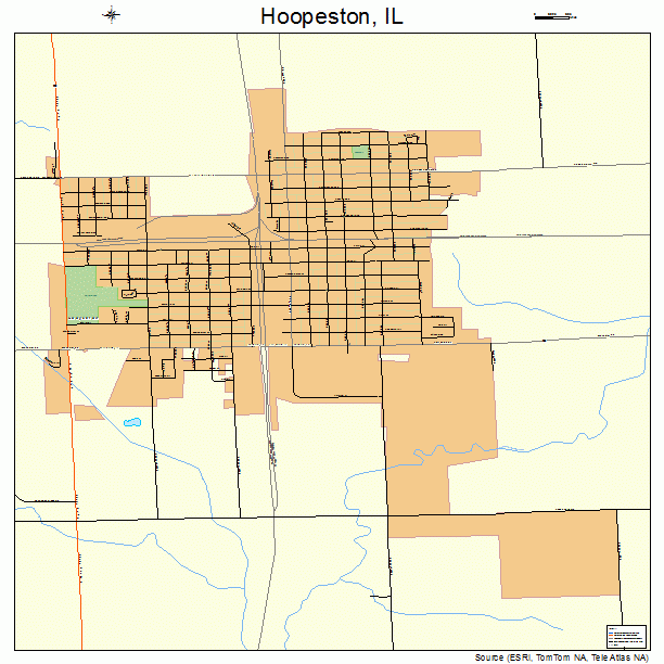 Hoopeston, IL street map