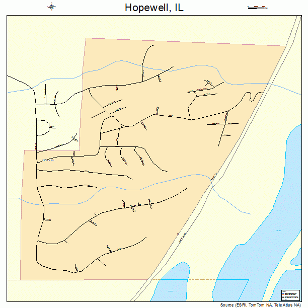 Hopewell, IL street map