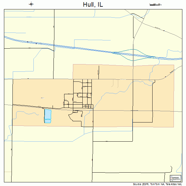 Hull, IL street map