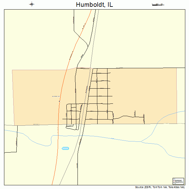 Humboldt, IL street map