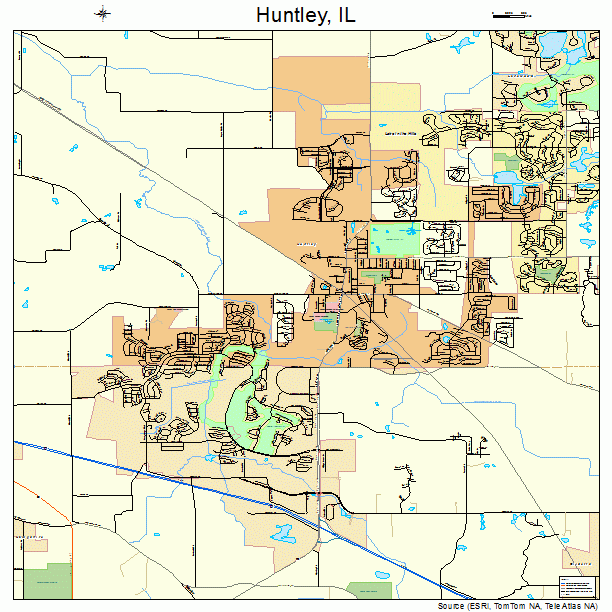 Huntley, IL street map