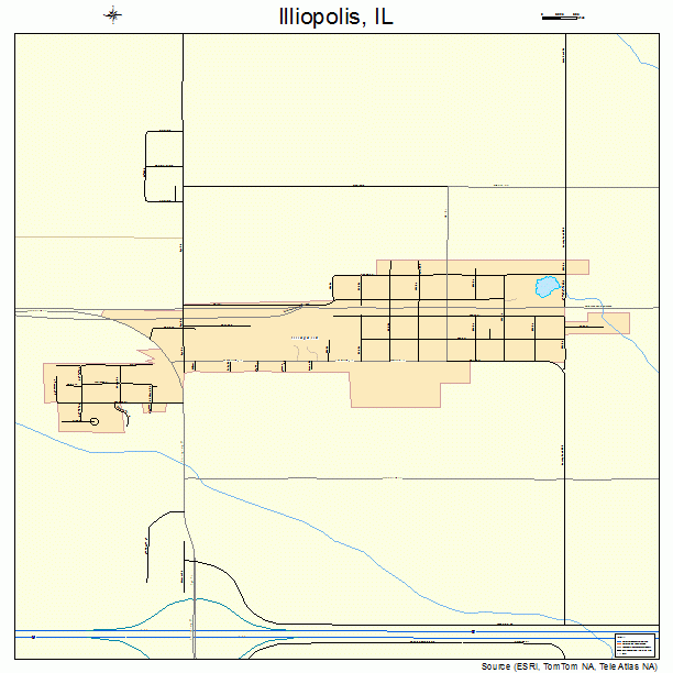 Illiopolis, IL street map