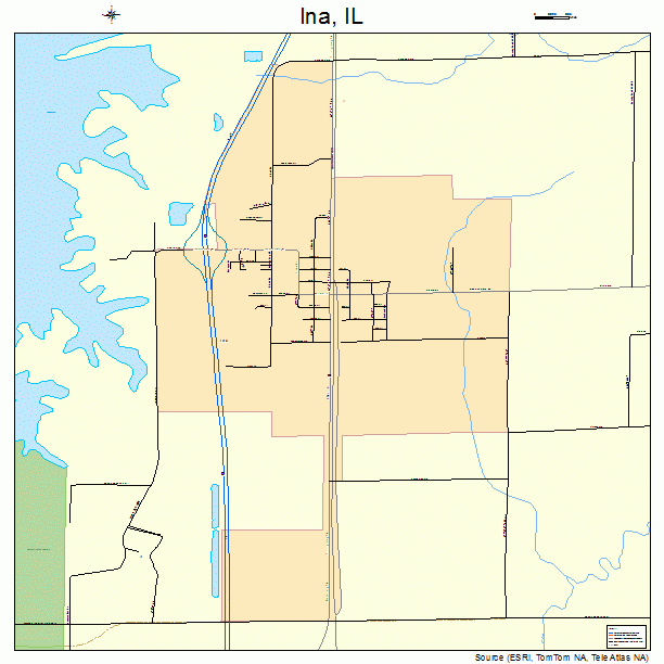 Ina, IL street map