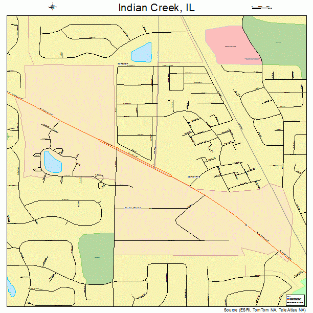 Indian Creek, IL street map