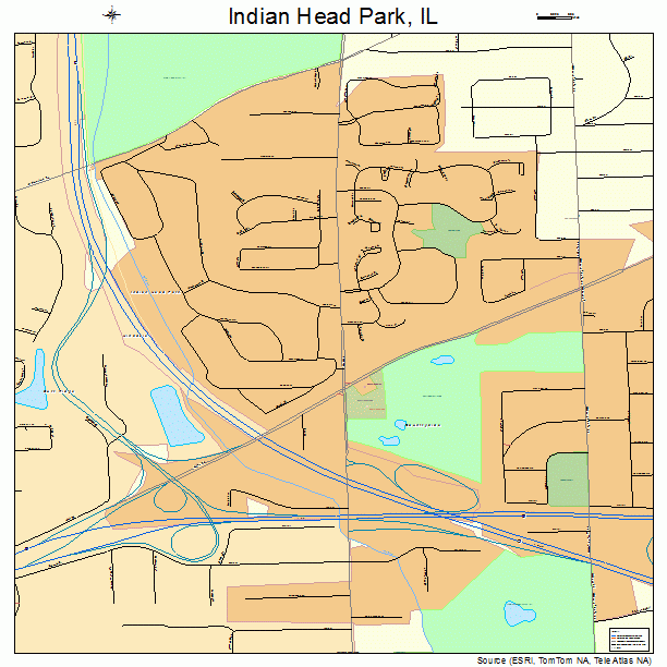 Indian Head Park, IL street map