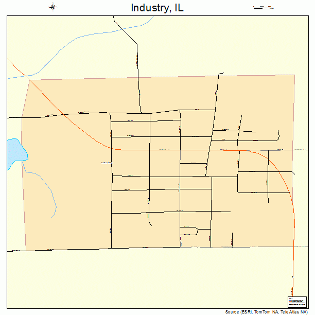 Industry, IL street map