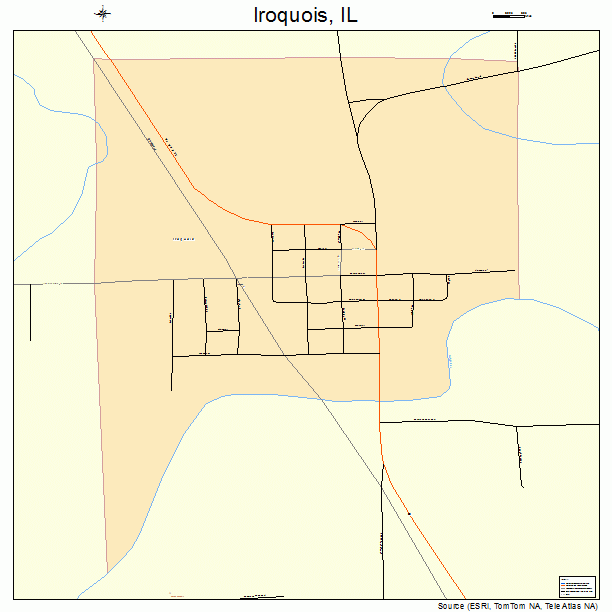 Iroquois, IL street map