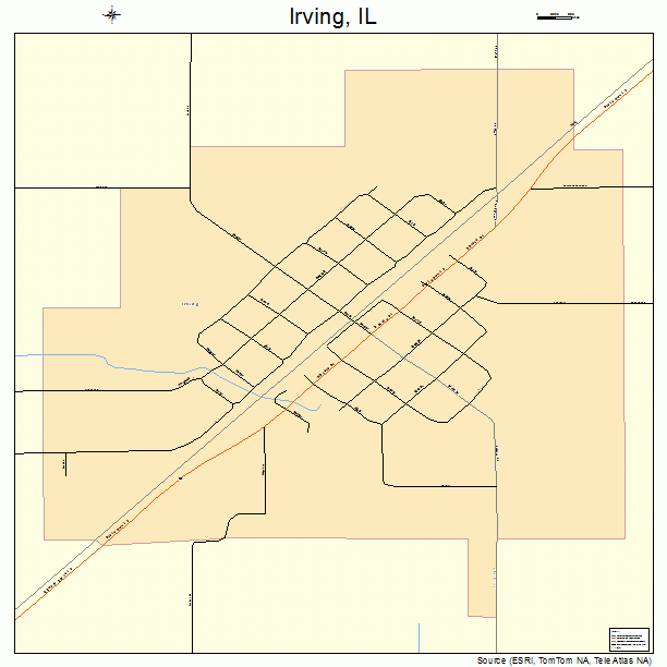 Irving, IL street map