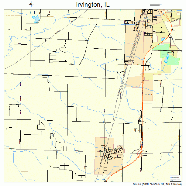 Irvington, IL street map