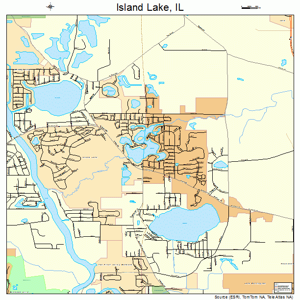 Island Lake, IL street map