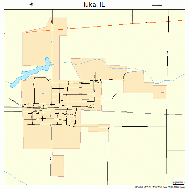 Iuka, IL street map