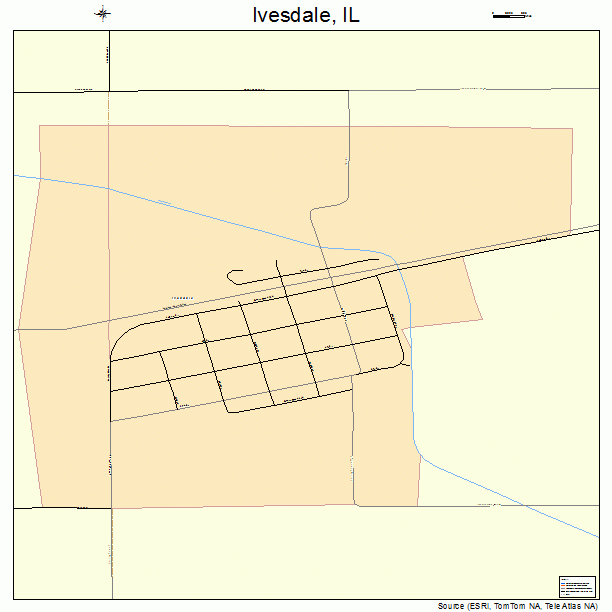 Ivesdale, IL street map