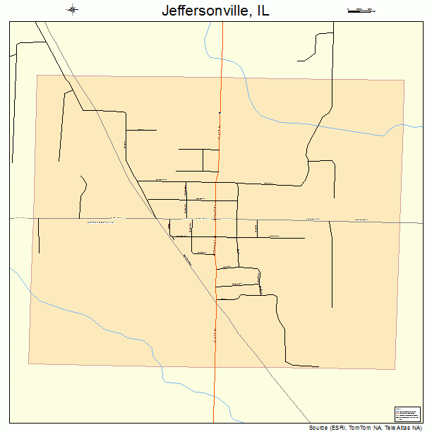 Jeffersonville, IL street map