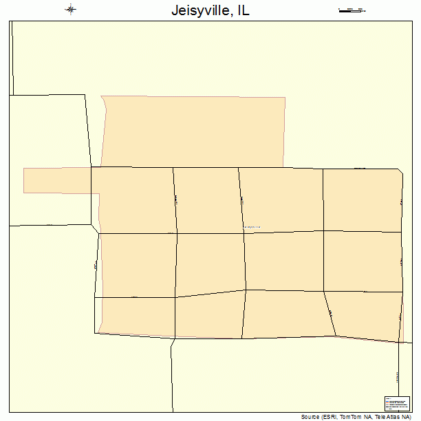 Jeisyville, IL street map