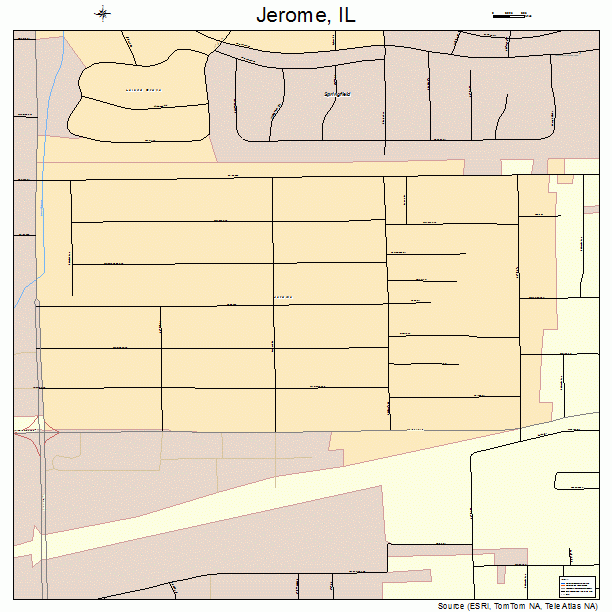 Jerome, IL street map