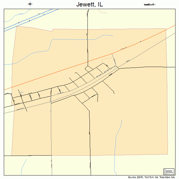 Jewett, IL street map