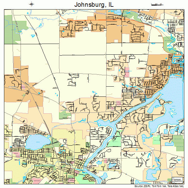 Johnsburg, IL street map