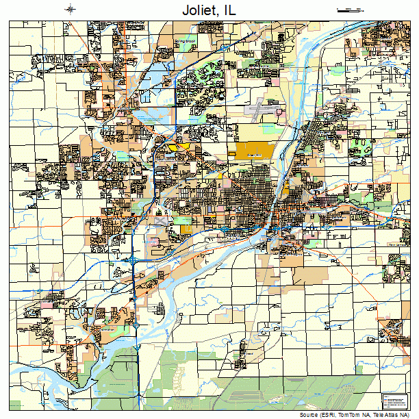 Joliet, IL street map