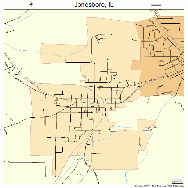 Jonesboro, IL street map