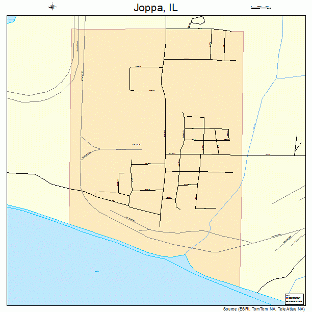 Joppa, IL street map