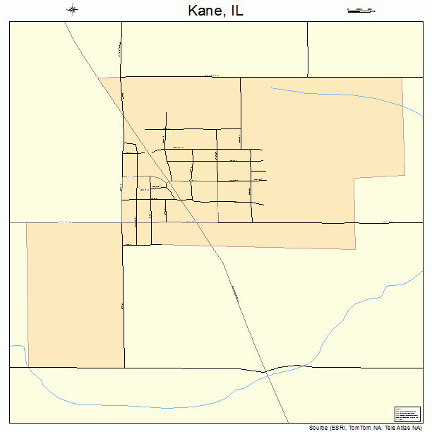 Kane, IL street map