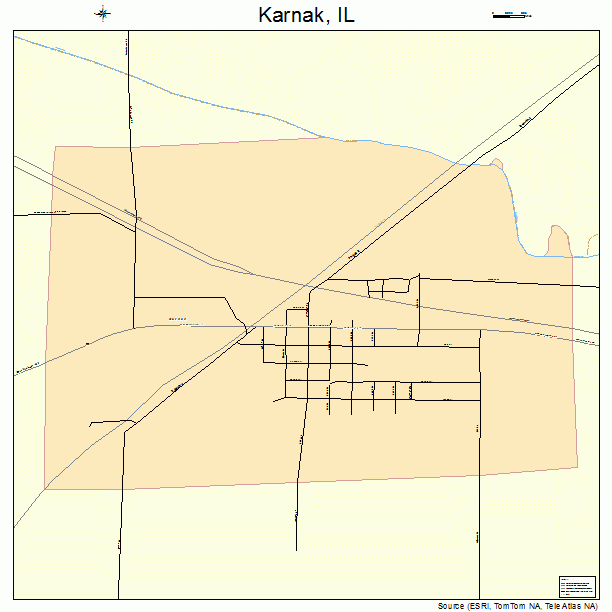 Karnak, IL street map