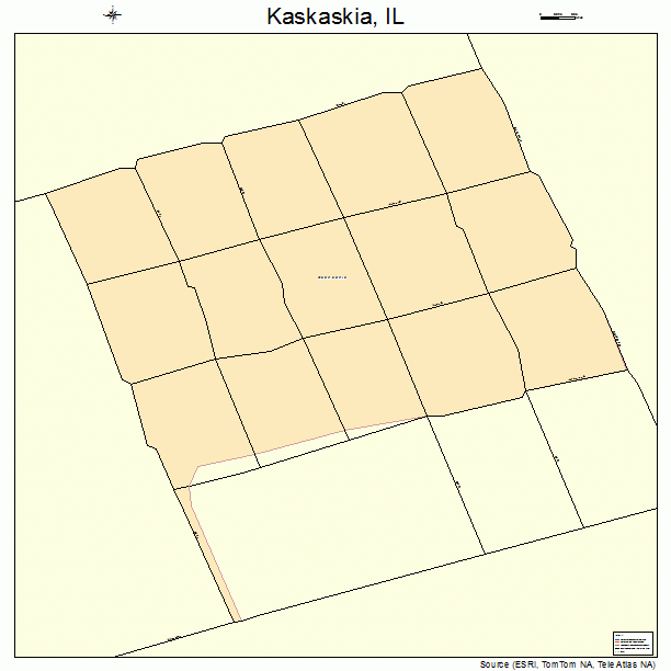 Kaskaskia, IL street map