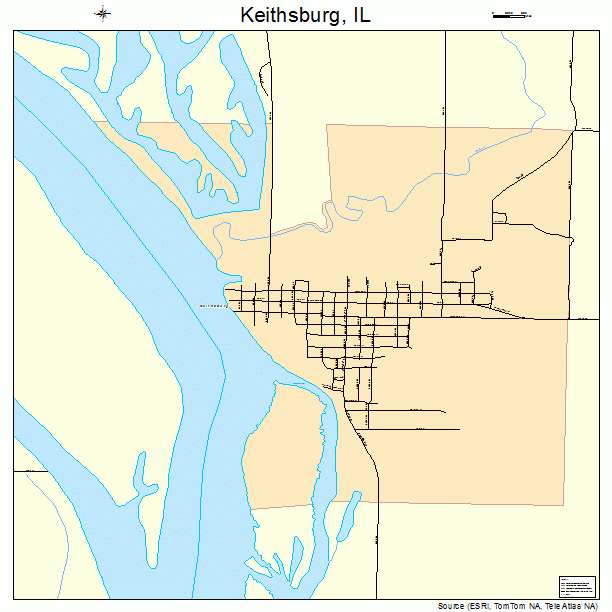 Keithsburg, IL street map