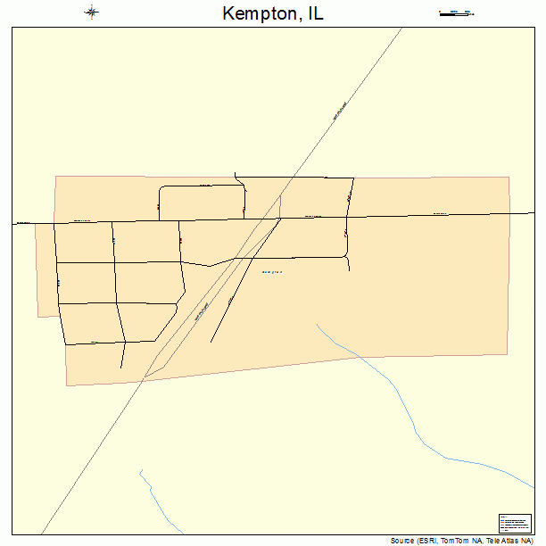 Kempton, IL street map