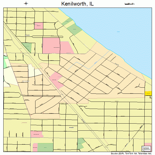 Kenilworth, IL street map