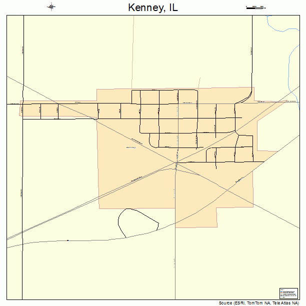 Kenney, IL street map