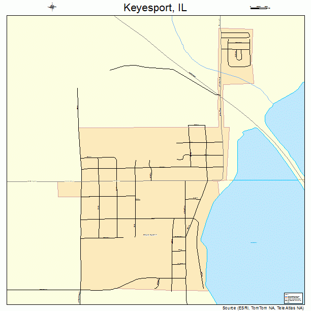 Keyesport, IL street map