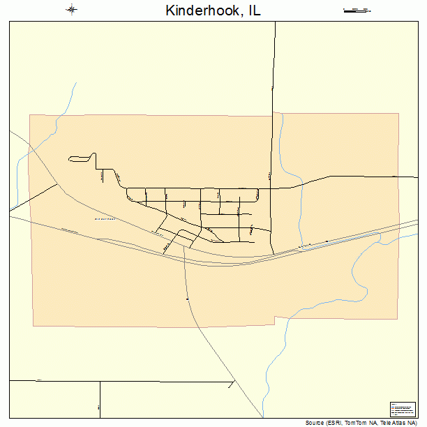 Kinderhook, IL street map