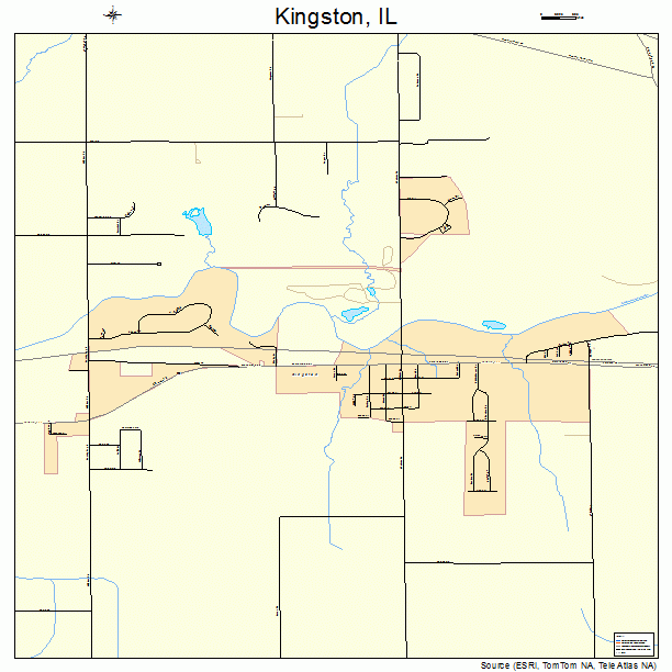 Kingston, IL street map