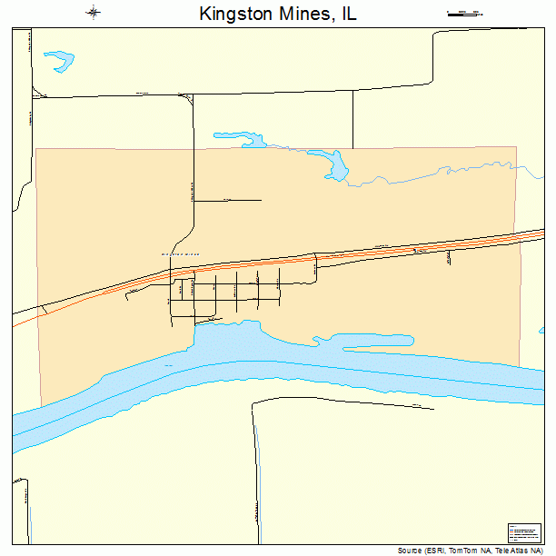 Kingston Mines, IL street map