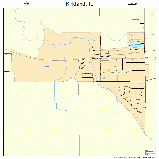 Kirkland, IL street map