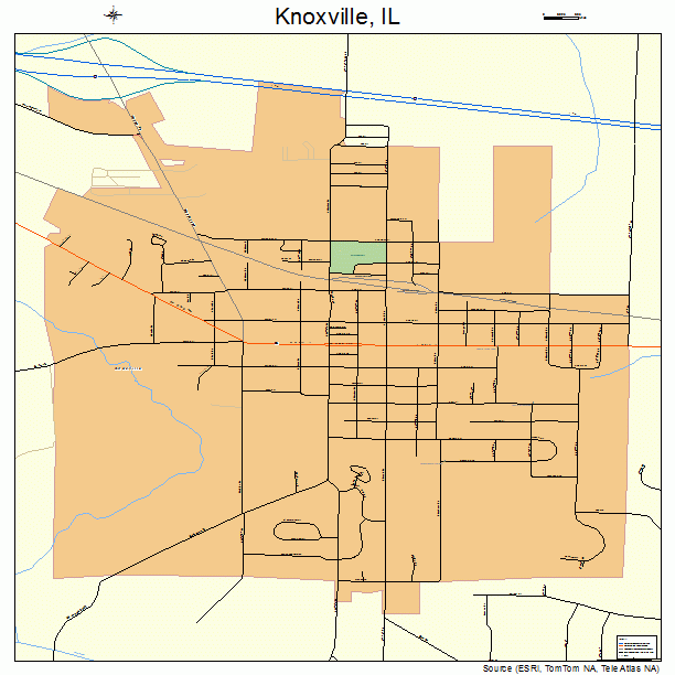 Knoxville, IL street map