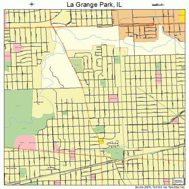 La Grange Park, IL street map