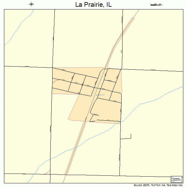 La Prairie, IL street map