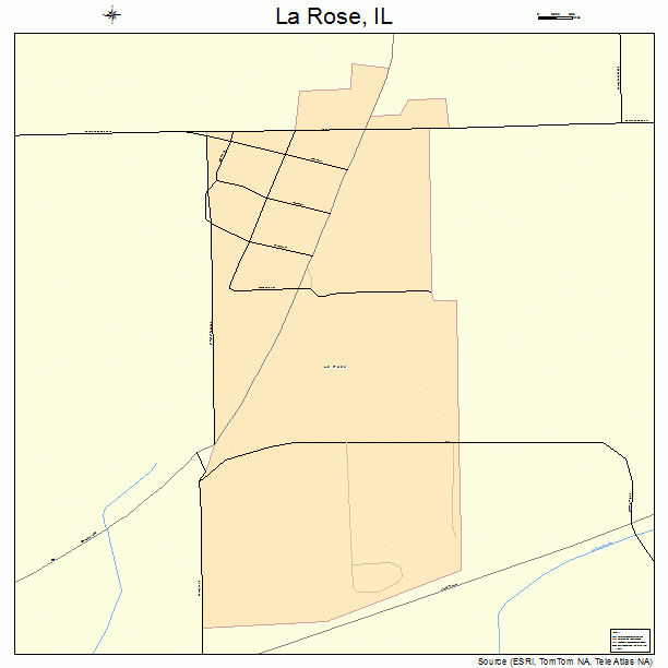 La Rose, IL street map