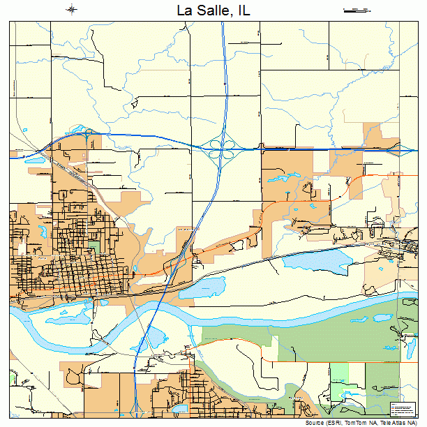 La Salle, IL street map