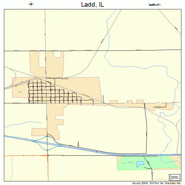 Ladd, IL street map
