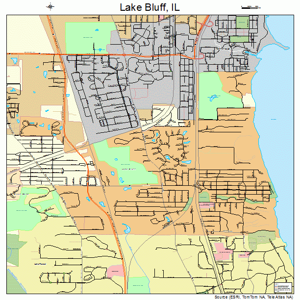 Lake Bluff, IL street map