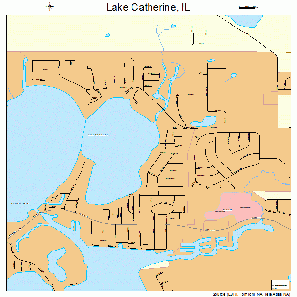 Lake Catherine, IL street map