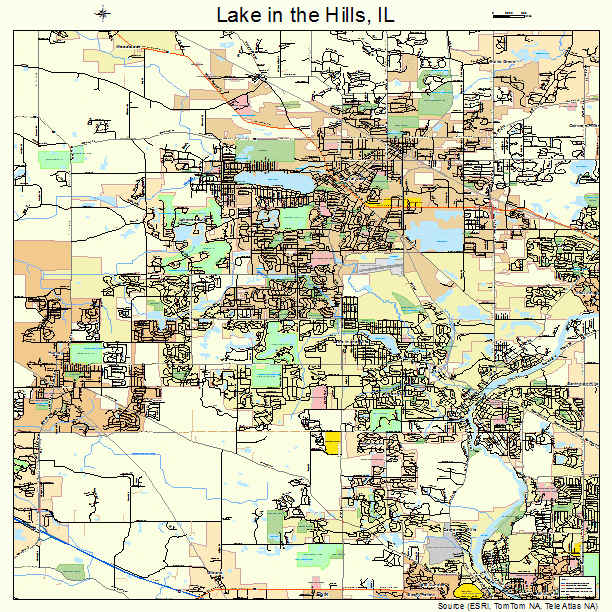 Lake in the Hills, IL street map