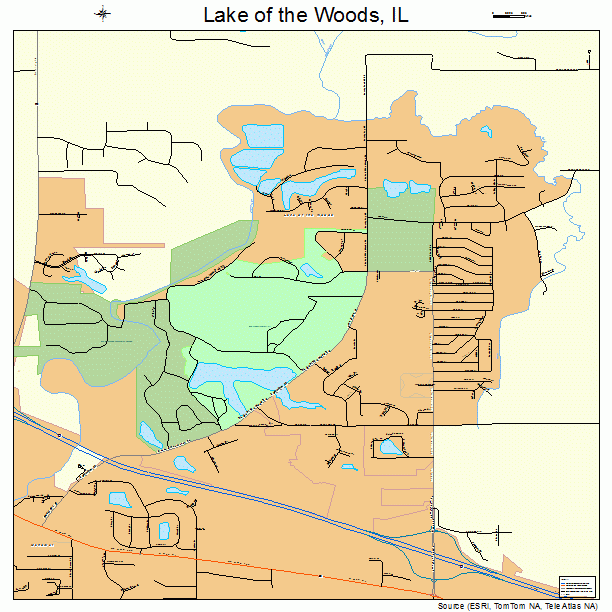 Lake of the Woods, IL street map