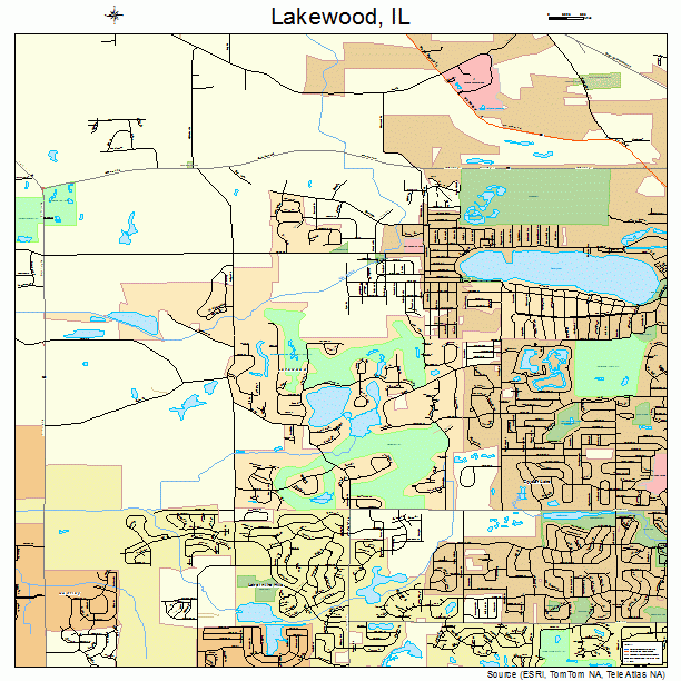 Lakewood, IL street map