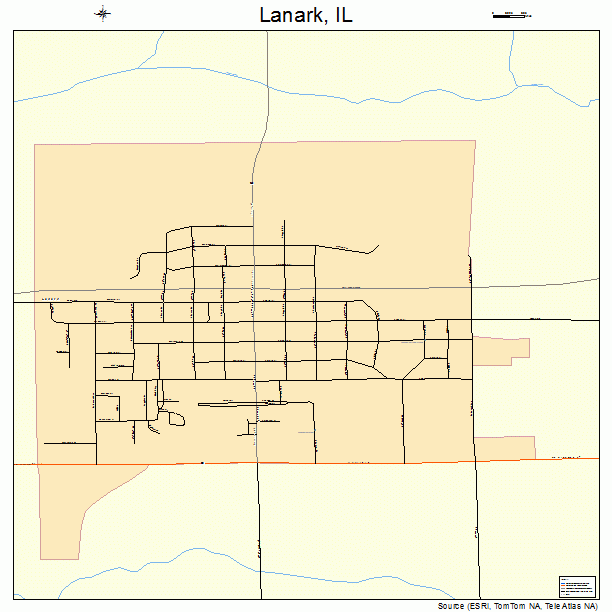 Lanark, IL street map