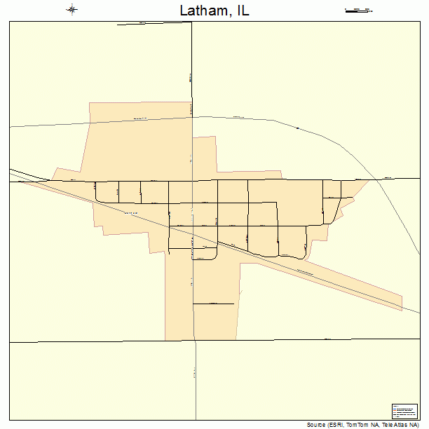 Latham, IL street map